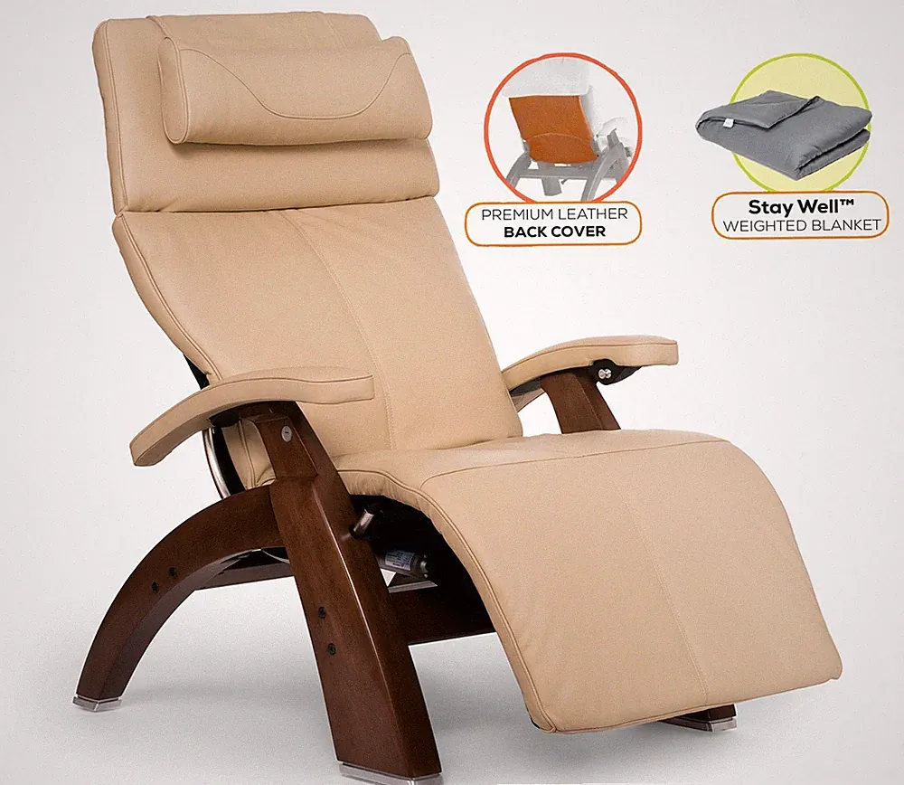 Human Touch PC-610 Power Perfect Chair Zero Gravity Recliner + Cover + Blanket
