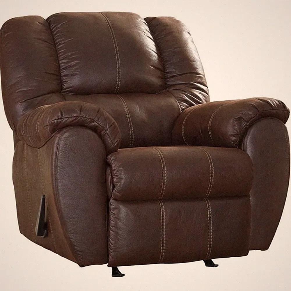 Signature Design by Ashley McGann Rocker Recliner in Walnut